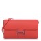 HERMES Epsom Enamel Constance Wallet To Go Rouge De Coeur Rubis