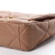 CHANEL Lambskin Quilted Large 9 Flap Brown