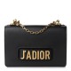 DIOR Calfskin J'Adior Chain Flap Bag Black