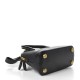 BALENCIAGA Grained Calfskin XXS Ville Top Handle Bag Black