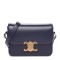 CELINE Shiny Calfskin Teen Triomphe Dark Blue