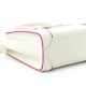 CELINE Smooth Calfskin Nano Luggage White Magenta