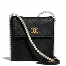 chanel Small Hobo Bag black