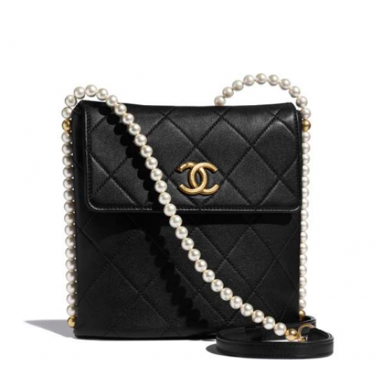 chanel Small Hobo Bag black