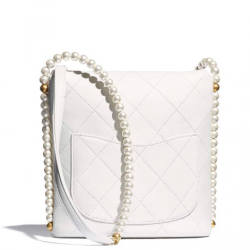 chanel Small Hobo Bag white