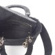 DIOR Canvas Cannage Medium Lady D-Lite Black