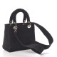 DIOR Canvas Cannage Medium Lady D-Lite Black