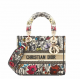 Dior Lady D-Lite five-pattern embroidery garden flower handbag