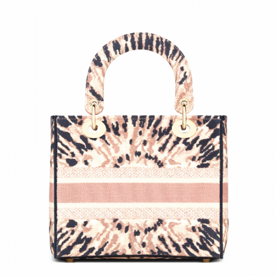 Dior phantom powder light gold embroidery series Lady bag