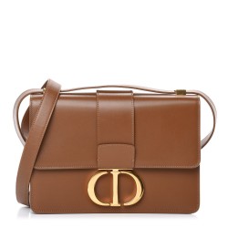 DIOR Smooth Calfskin Montaigne 3 Flap Brown