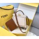 FENDI 1PEEKABOO ISEEU MEDIUM White canvas bag with embroidery