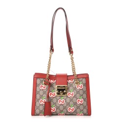 GUCCI GG Supreme Monogram Valentine's Day Small Padlock Shoulder Bag