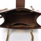 GUCCI GG Supreme Monogram Small Padlock Shoulder Bag Brown