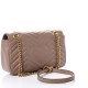 GUCCI Calfskin Matelasse Small GG Marmont Shoulder Bag Nude