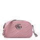 GUCCI Calfskin Matelasse Small GG Marmont Bag Pastel Pink