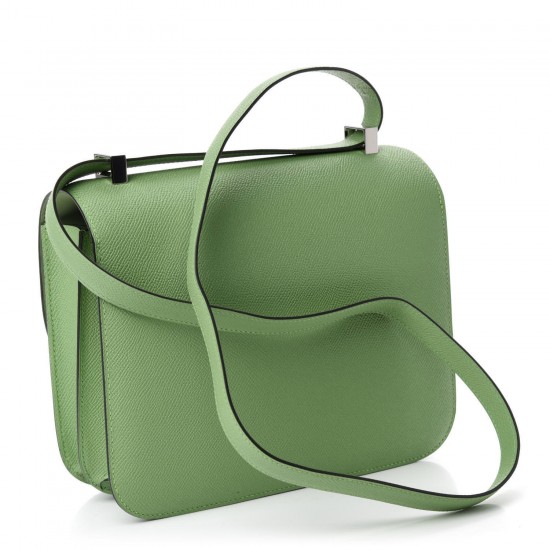 HERMES Epsom Constance 24 Vert Criquet