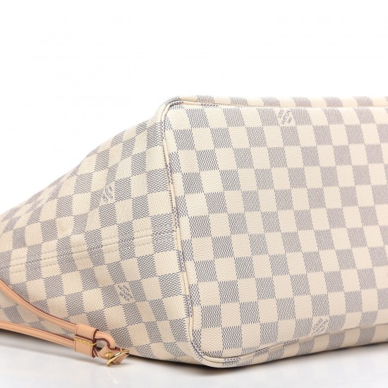 LOUIS VUITTON Damier Azur Neo Neverfull GM Rose Ballerine comes with inner bag