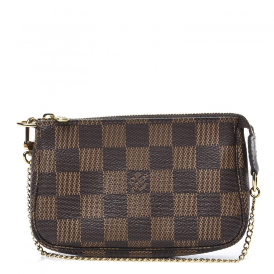 LOUIS VUITTON Damier Ebene Mini Pochette Accessories