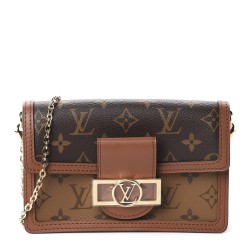 LOUIS VUITTON Reverse Monogram Dauphine Chain Wallet