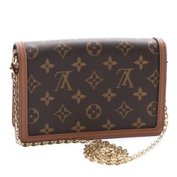 LOUIS VUITTON Reverse Monogram Dauphine Chain Wallet