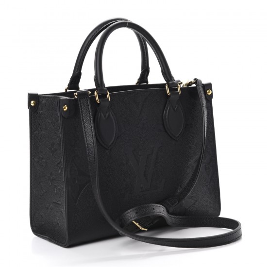 LOUIS VUITTON Empreinte Monogram Giant Onthego PM Black