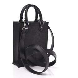 LOUIS VUITTON Epi Petit Sac Plat Black