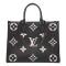 LOUIS VUITTON Empreinte Monogram Giant Onthego MM Black Creme