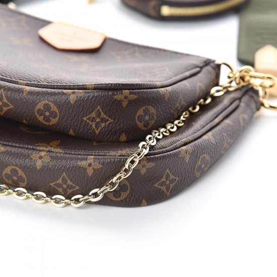 LOUIS VUITTON Monogram Multi Pochette Accessories Kaki