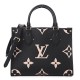 LOUIS VUITTON Empreinte Monogram Giant Onthego PM Black Beige