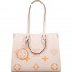 Louis Vuitton Creme Saffron By The Pool Empreinte Giant Monogram OnTheGo MM