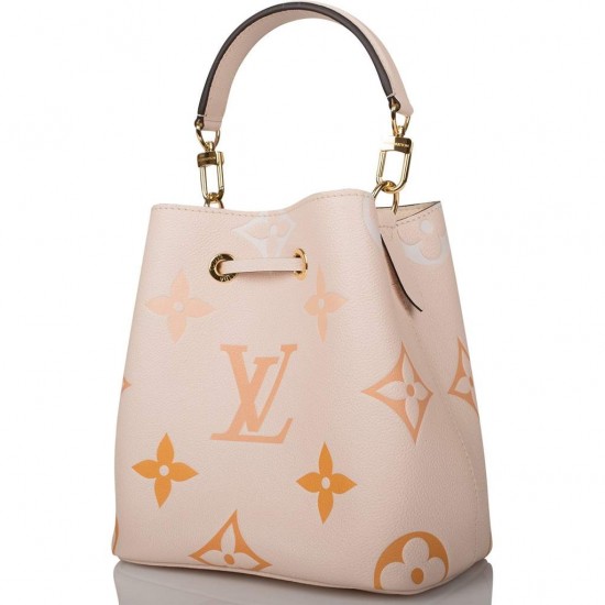 Louis Vuitton Creme Saffron By The Pool Empreinte Giant Monogram NeoNoe BB