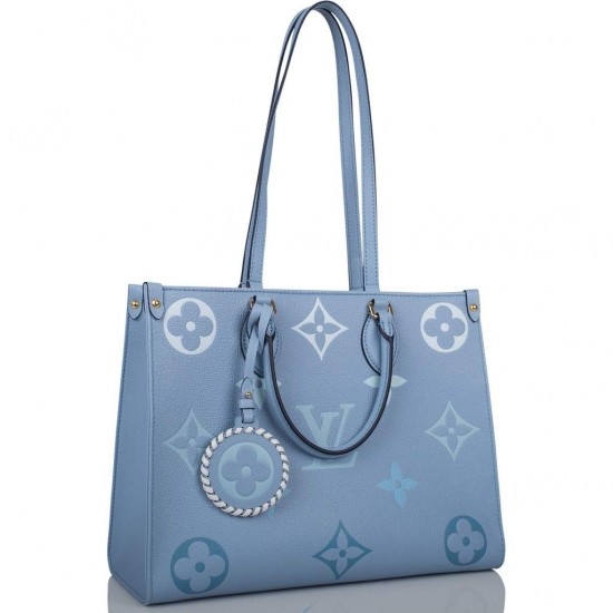 Louis Vuitton Summer Blue By The Pool Empreinte Giant Monogram OnTheGo MM