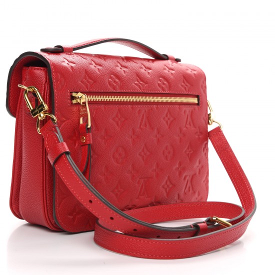 LOUIS VUITTON Empreinte Pochette Metis Scarlet