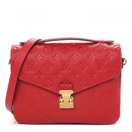 LOUIS VUITTON Empreinte Pochette Metis Scarlet