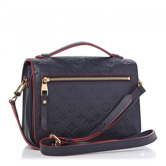 LOUIS VUITTON Empreinte Pochette Metis Marine Rouge