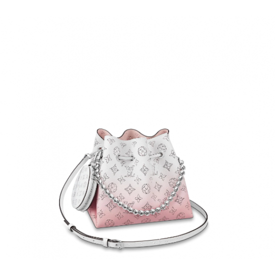 Louis Vuitton printed calfskin BELLA HANDBAG gradient pink