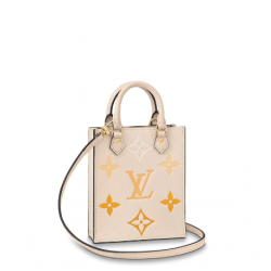 Louis Vuitton Petit Sac Plat Handbag Gradient Yellow