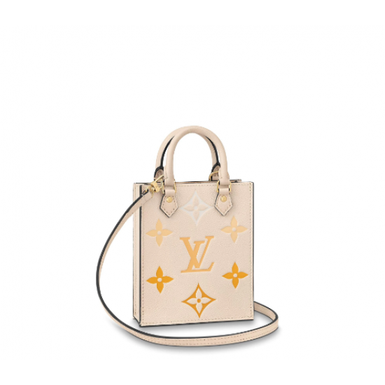 Louis Vuitton Petit Sac Plat Handbag Gradient Yellow