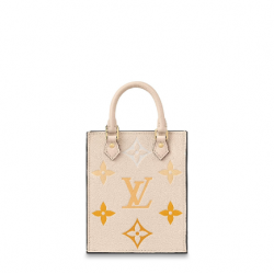 Louis Vuitton Petit Sac Plat Handbag Gradient Yellow