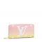 LOUIS VUITTON ICONIC MONOGRAM CANVAS ZIP WALLET GRADIENT Pink