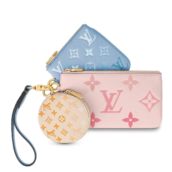 Louis Vuitton Trio Clutch Monogram Empreinte Leather Three-Piece Set