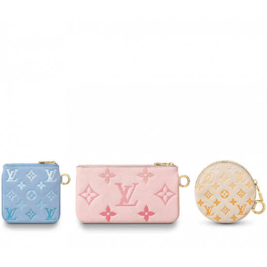 Louis Vuitton Trio Clutch Monogram Empreinte Leather Three-Piece Set