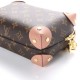 LOUIS VUITTON 1Monogram Petite Malle Souple Peach