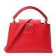 LOUIS VUITTON Taurillon Capucines BB Rubis