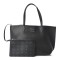 MCM Grained Calfskin Medium Yris Shopper Tote Black