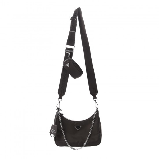 PRADA Nylon Re-Edition 5 Shoulder Bag Cocoa Caffe