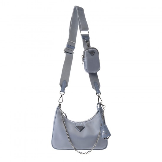 PRADA Nylon Re-Edition 5 Shoulder Bag Astrale