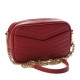 YSL Grain De Poudre Matelasse Monogram Mini Lou Camera Bag Eros Red